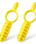 2 Pack Rotor Nozzle Adjustment Tools For Hunter MP Rotator And Rain Bird Sprinkler Heads DIY Friendly Quick Tune Up And Repair Compatible With MP Series Nozzles For Sprinkler System Maintenance, yellow plastic tools.