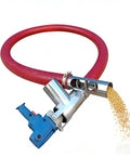 Powerful Workhorse 2000 Watt Auger Conveyor Grain Pump Electric Screw Feeder with flexible hose and grains flowing