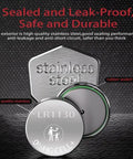 Heavy Duty AG10 LR1130 Button Cell Batteries 1.5V Alkaline 6 Pack showing stainless steel exterior and rubber seal detail.