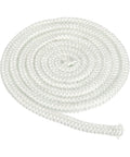 PATIKIL 3/8 x 86 in white fiberglass wood stove gasket rope, high-temperature seal for stoves and fireplace doors, coiled