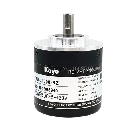 TRD Absolute Rotary Encoder J1000 Series With RZW RZL And S Models High Res Switch Encoder Kit front view, industrial use.