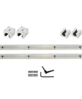 Two Pack SBR 12 Linear Guide Rail System 500mm With Four SBR12UU Carriage Blocks For CNC Equipment Built Tough For Boss Level Precision And Smooth Stable Linear Motion From Heat Treated Carbon Steel.