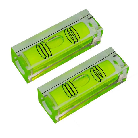 Hella Durable Mini Bubble Level Set With Crystal Clear Triple Vial And Powerful Magnet Base For Dead On Horizontal Alignment Easy Carry Design Green Two Pack Sharp Tool