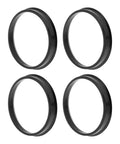 Pack of 4 Lock It Down With These Badass 72.1mm To 66.6mm Wheel Hub Centric Rings Black Polycarbonate for vehicles.