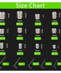 Thinking Process: stainless steel hex set screws size chart M3 M4 M5 M6 M8 with Allen keys