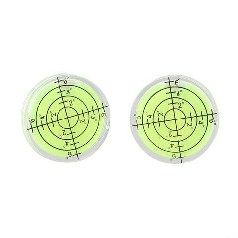 High Translucent for spirit Level 32x7mm for Accuracy High Translucent circular vials with measurement markings.
