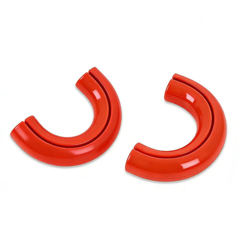Ford F150 Tow Hook Covers Red Fits 2004-2026 and Bronco Base Big Bend Outer Banks 2021-2026 Also Fits Toyota Tundra 2017-2021 Tough, Easy Install Tow Hooks for F150 Accessories