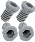4 Pack Dryer Leveling Leg Feet Replacement For Front Load Dryers DV2 DV3 DV4 DV5 DVE Replace DC61-03128A, gray adjustable legs