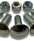 GM Front And Rear Chrome Bumper Bolt And Nut Kit In Stainless Steel 7/16-14 X 1 Inches Fits General Motors Cars And GMC Trucks Polished Finish