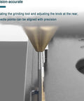 Semi Automatic Hot Melt Adhesive Dispenser With Positioning Molds And Foot Switch For Precise Electronics Assembly Great For Diy Projects And Pro Jobs, close-up needle alignment