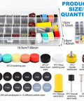 Pro Grade All In One 268 Piece 1 Inch Wet And Dry Sanding Kit with discs, pads, and shank in clear storage box