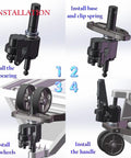 Installation steps for Beefed Up Heavy Duty Pallet Jack Replacement Pump Kit For DIY Repair And Restoration 4400 Lb Capacity