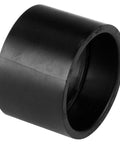 3 Inch ABS DWV Coupling Hub Solvent Weld, black, lightweight, smooth interior, for connecting same diameter pipes in drain waste vent system.