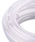 Coiled Clear PVC Tubing One Quarter Inch ID Three Eighth Inch OD Ten Feet Food Grade Flexible Vinyl Hose For Liquid Transfer