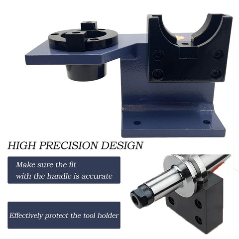 CAT50 CNC Tool Holder Tightening Fixture Clamp Universal Horizontal And Vertical Locking Dual Purpose shown with spindle