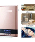 No More Waiting Super Quick Instant Hot Water Gas Heater With Unbeatable Constant Temperature Stability Heavy Duty 8500W Natural Gas Rig for kitchen or bathroom use.