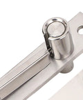 Stainless Steel Pivot Hinge 300 Lbs Load Bearing Concealed Door Hinge close-up showing brushed finish and durable construction.