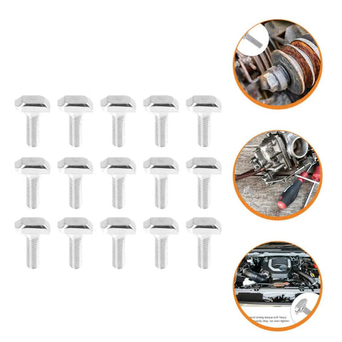 50 Piece M8x25 T Slot Hammer Head Bolt And Tee Nut Kit For Aluminum Extrusion Frames with sturdy design and shiny finish.