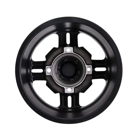 Beartooth Wheel 12x7 Matte Black 4 By 156 Bolt Pattern For Polaris RZR 900 Trail Ultimate 2021 2022 2023 2024 2025 Cast Aluminum Wheel With 1000 Lb Load And Screw On Center Cap front view