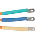 Close-up of three color-coded cables for Beast 10KW Mid Drive Electric Bike Motor PMSM With Hall Sensor IP67.