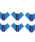 10 Pack Anti Static Foot Heel Straps For ESD Work, Synthetic Rubber Grounding Straps in blue and black, displayed in two rows