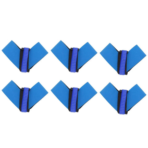 10 Pack Anti Static Foot Heel Straps For ESD Work, Synthetic Rubber Grounding Straps in blue and black, displayed in two rows