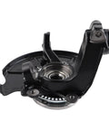 Front view of Front Right Passenger Side Steering Knuckle Wheel Bearing Hub Assembly For Volkswagen Jetta Golf Beetle And Beetle Cabrio 1999 To 2005 Jetta 2000 To 2007 Golf 1999 To 2010 Beetle 288 Mm Rotor Compatible with sealed ball bearing design.