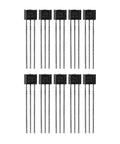 Dope Pro Grade High Sensitivity Hall Effect Sensor Switch 3 Pin SIP Magnetic Detector For Automotive And Industrial Gear Wide Temperature Range 24 To 50V Pack Of 10, 3-pin SIP