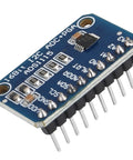 Four Pack Pre-Soldered I2C 16-Bit ADC Module With Four Channels And Programmable Gain Amplifier, blue microchip board view