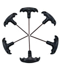 Professional T Shape Hex Socket Wrench With An Anti Slip Steel Handle And Accurate 6 Millimeter Bits For Home Projects Car Service And Quick Fix Work That Gets You Out Of Tight Spots arranged in a circular pattern.