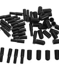 Heavy Duty One Quarter Inch Shelf Dowel Pins, Carbon Steel, Black With Rubber Caps, 24 Pack displayed on white background