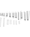 Ultimate 200-Piece Compression And Extension Springs Assortment Kit Made In America With Durable Zinc Plated Steel For Auto Repairs, DIY Tunes And Heavy Gadgets This Rigged Set Lets You Fix Broken Stuff Quick Without Hassle Or Breaking The Bank., assorted zinc plated steel compression and extension springs