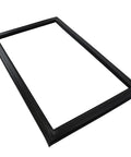 Door Gasket For Refrigerators 241872509 Black Replacement Seal, easy install black frame, laying flat, angled view