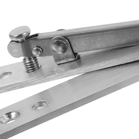 Close-up of Heavy Duty Hidden Door Hinge Stainless Steel Concealed Cabinet Pivot Hinge with Top and Bottom Design