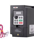 2.2kW 220V VFD Converter Single to 3-Phase Inverter Variable Frequency Drive for CNC Spindle Motor with control panel