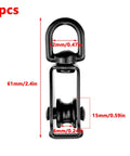 Single M15 Pulley Block 304 Stainless Steel Black Finish 4 Piece Set Beefed Up Rope Rigging Pulley With 15mm Wheel Diameter 6mm Groove Width And 12mm Eye For Marine Workshop Sailing, 12mm eye