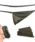 Snakeskin Tarp Sleeve 12ft Camping Rain Fly Storage Kit, Dope Quick Deploy And Easy Access For Hammock Tarp, Lightweight