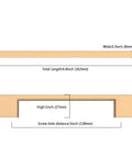 Diagram of Six Pack 5 Inch Champagne Bronze Cabinet Handles For Kitchen Cabinets And Drawers, showcasing dimensions and sleek design.