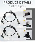Front And Rear Wheel Speed Sensor Abs Package For Gm Trucks Suv 2 Piece showing connectors and harness design in detailed view.