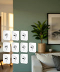 No Drill Wall Hooks Set With Heavy-Duty Adhesive Hangers For Kitchen, Bathroom, And Home, Damage-Free Picture Hanging Gear With Removable Non-Marking Tape, 10 Pcs, Tool-Free, Mess-Free Mounts For Towels, Coats, And Frames on wall