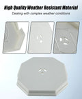 Two Pack Siding Light Mounting Block Bracket White No Fuss Built In Electrical Box And Light Fixture Bracket For Outdoor Wall Mounts Weatherproof Wiring Protection, white plastic