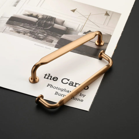 Champagne Bronze Cabinet Pulls 5 Inch Zinc Alloy 10 Pack Kitchen Cabinet Handles on magazine