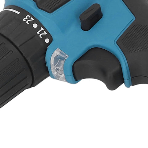 Close-up of Heavy Duty Cordless Drill Driver With 23 Plus One Torque Settings And 1700 Rpm Speed showing adjustable torque control.