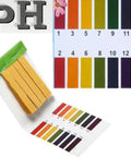 3 Pack pH Test Paper Strips 1 to 14 With Storage Case 240 Strips Total For Saliva Urine Water Soil Testing Pet Food And Diet pH Monitoring DIY Home Lab Ready Litmus Paper Set showing strips and color chart