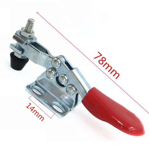 Six Piece Push Pull Toggle Clamp Set With Horizontal Quick Release Self Locking Linkage Beefy Downward Pressure