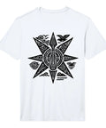 Outrigger Canoe Tribal Tee With Polynesian Art And Hawaii Style Compass Design For Men Moai Inspired Ocean Adventure Graphic Shirt