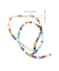 Pentagram Glass Spacer Beads And Bracelet Making Kit With Earring Crafting Tools, colorful beads string, 0.31 in size, perfect for DIY jewelry.