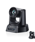 Crystal Clear 4K AI PTZ Camera with Auto Tracking and 20X Optical Zoom, front view, for Conference Rooms and Live Streaming