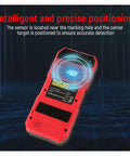 Real Deal Pro Grade Stud Finder And Wall Scanner With Live Wire And Copper Metal Detection, StressFree Automatic Calibration On Vivid LCD Display showing intelligent positioning feature