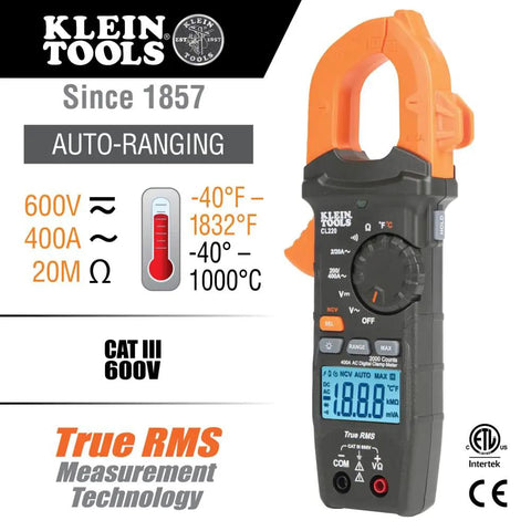 Ultra Handy Electrical Test Kit With Digital Clamp Meter And Non Contact Voltage Tester, GFCI Outlet Tester, ACDC Voltage Meter, Auto-Ranging TRMS